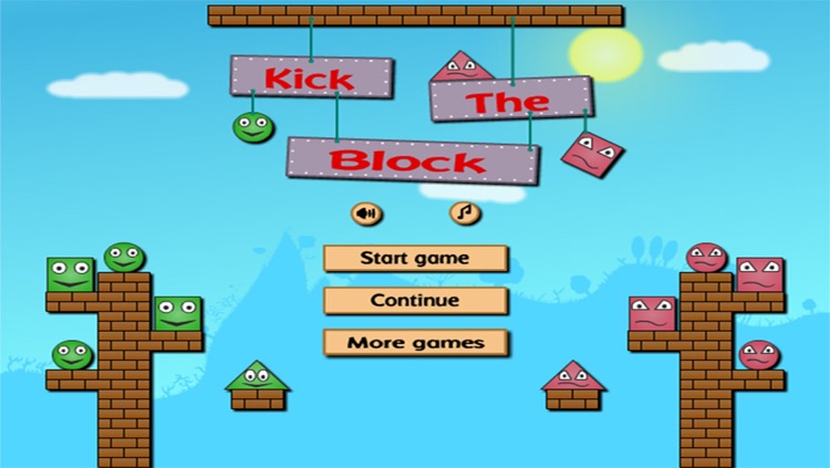 Kick The Red Block : Cut The Wood