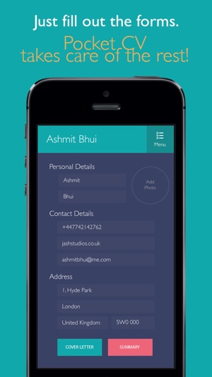 Pocket CV : Professional Resume Designer