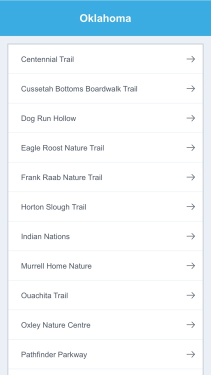 Oklahoma National Recreation Trails
