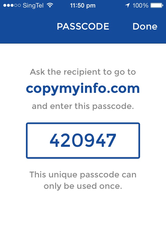 copymyinfo screenshot 3