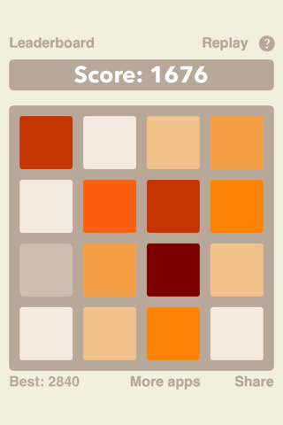 ColorMania - A new twist on 2048 (guess the color and merge them to get the darkest tile) screenshot 2