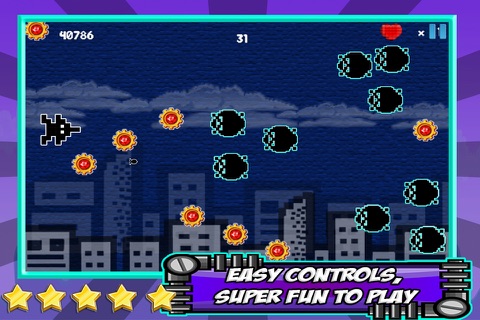 8 Bit Alien Space War : Classic Spacecraft Battle FREE screenshot 3