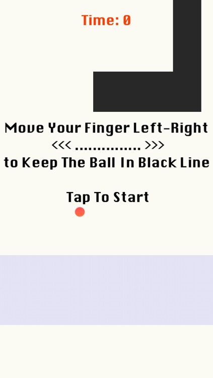 Stay In Black Line Tiles with Orange Ball: Avoid White Circle Path