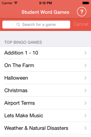 Student Word Games screenshot 3