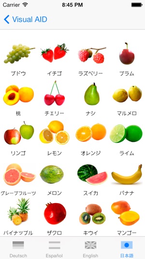 Visual AIDs for  Japanese English German Spanish(圖3)-速報App