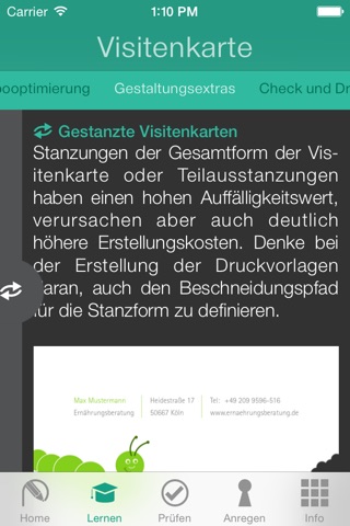 designprof Visitenkarte screenshot 3