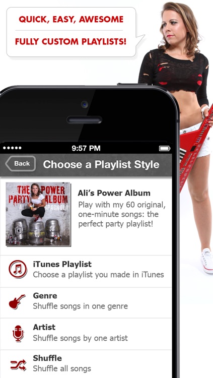 Ali's Power Album: Hour Party Playlist Maker