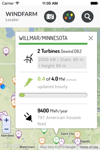 Windfarm Locator screenshot 2