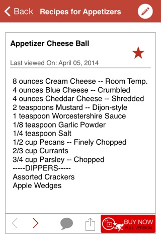 Recipes for Appetizers screenshot 3