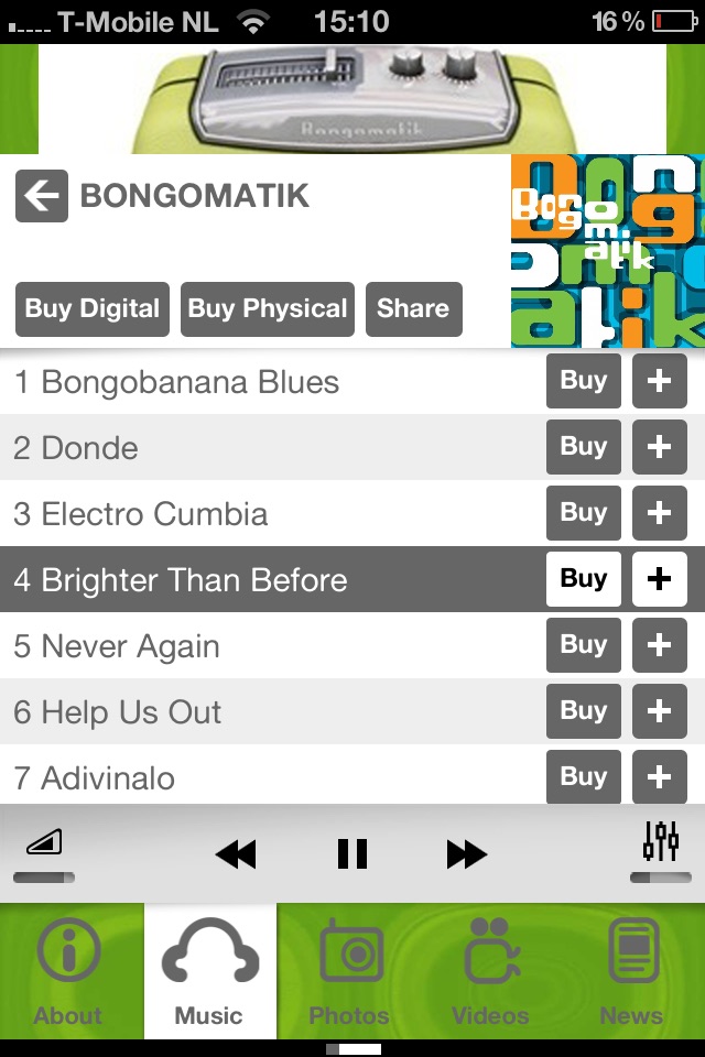 Bongomatik screenshot 2