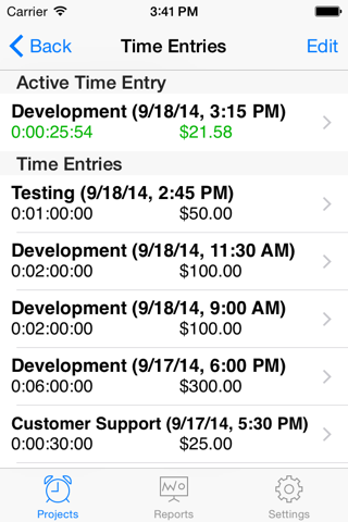 Easy TimeSheet screenshot 3