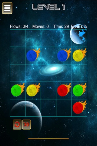 Cosmos Shooting Night Sky Stars - the space galaxy comets puzzle - Free screenshot 2