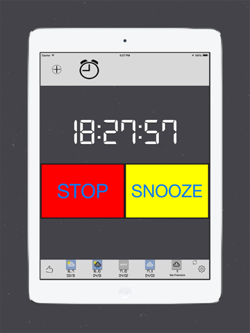 Скриншот из AlarmClock Touch HD