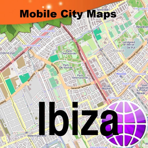 Ibiza Street Map. icon