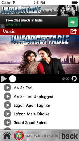 Game screenshot Unforgettable - Bollywood Songs (1.0) apk