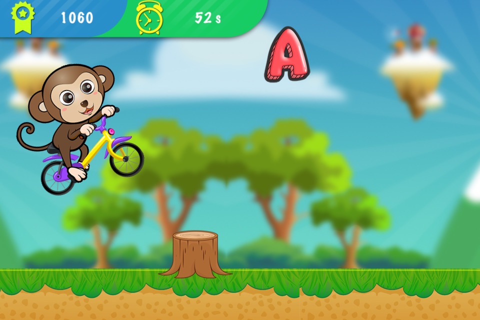 ABC Jungle Bicycle Adventure preschooler eLEARNING app screenshot 4