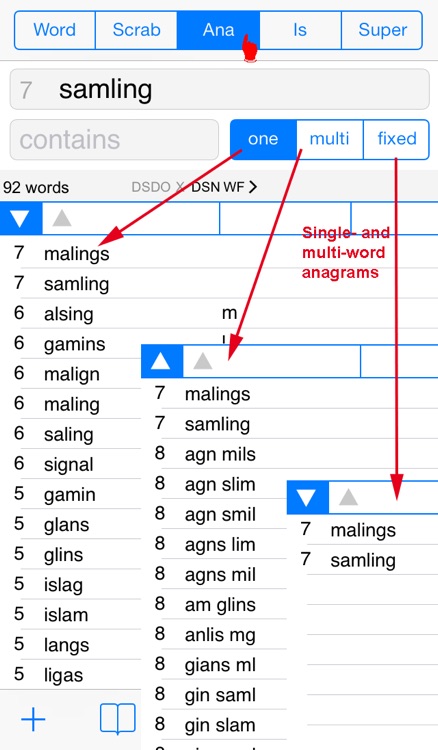 Words Finder PRO Dansk/Danish - find the best words for crossword, Wordfeud, Scrabble, cryptogram, anagram and spelling screenshot-4