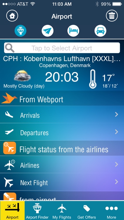 Copenhagen Flight Info + Tracker