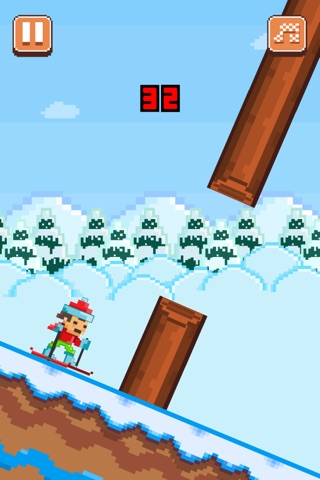 Ski Jumpers - Play Free Pixel 8-bit Skiing Games screenshot 3