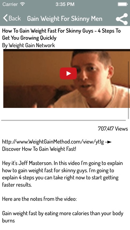 How To Gain Weight - Video Guide screenshot-3