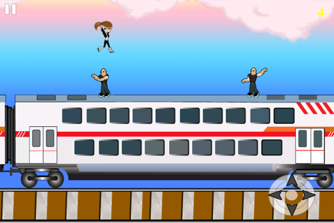 Agent Blonde Kicks Booty - Train Escape Battle Game screenshot 3
