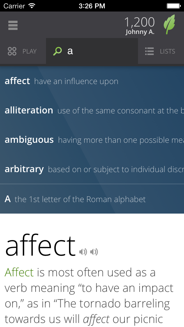 Vocabulary.com screenshot1