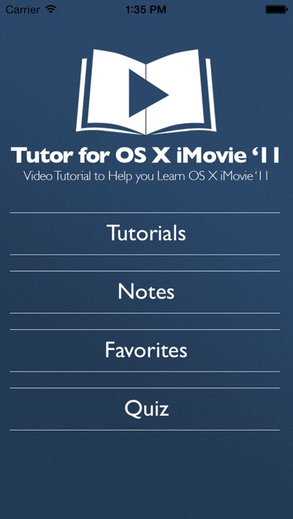 Tutor for OS X iMovie '11