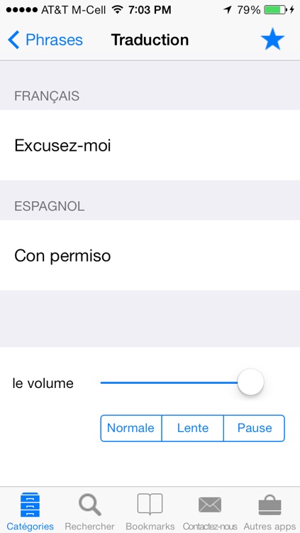 French to Spanish Talking Translator Phrasebook