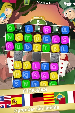 Alice in wordland for kids: The educational word game with color matching screenshot 3