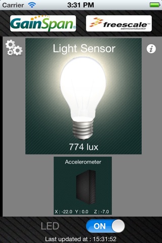 GainSpan-Freescale Wi-Fi Sensor screenshot 2