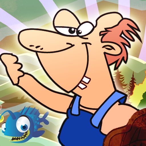 A Hill-Billy Fishing Free Game Crazy Man Water Adventure Icon