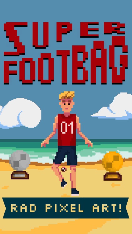 Super Footbag - World Champion 8 Bit Hacky Ball Juggling Sports Game