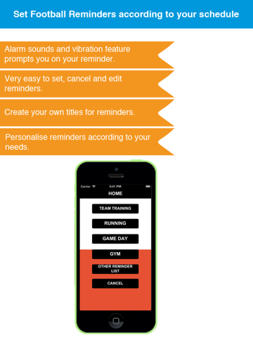 サッカーのリマインダーアプリ - 時刻表活動スケジュールリマインダー、スポーツのおすすめ画像4