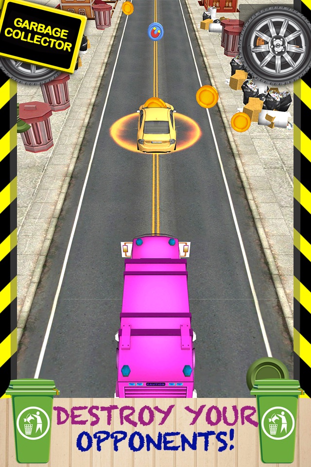 3D Garbage Truck Racing Game With Real City Racer Games And Police Cars FREE screenshot 3