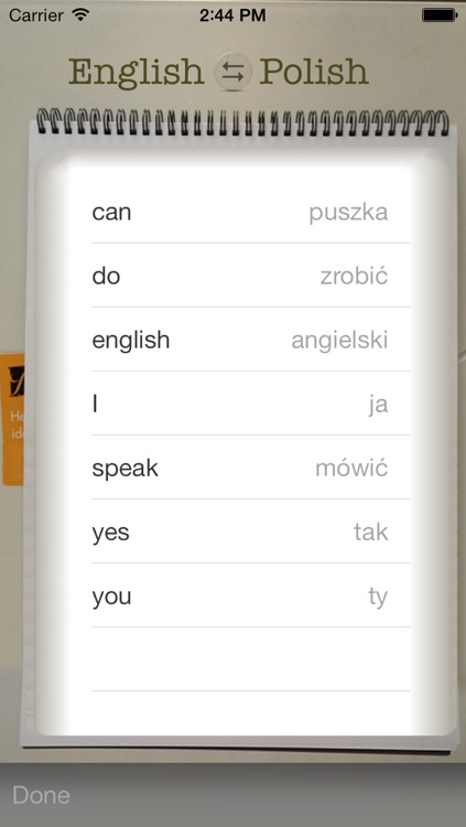 Vocabulary Trainer: English - Polish screenshot-3