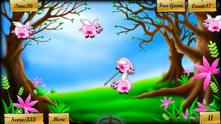 Kill the Flying Pigs - Funny shooting and hunting arcades game