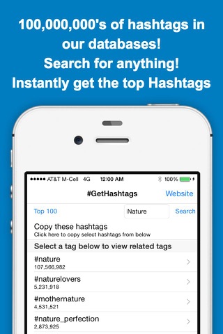 GetHashtags - Copy & Paste Most Popular Hashtags for Instagram screenshot 2