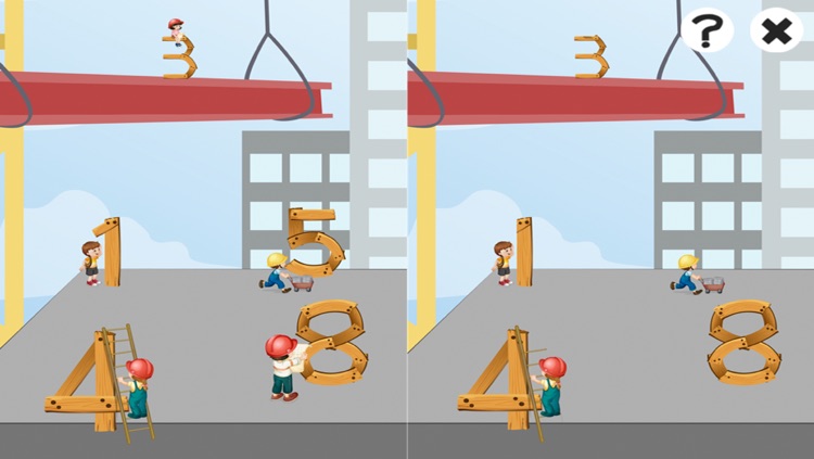 All about numbers: Learn to play at a construction site for children