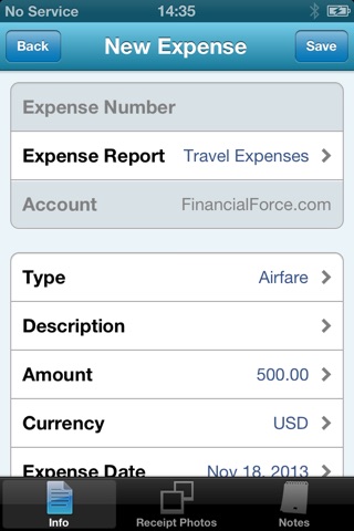 FinancialForce Expenses screenshot 3