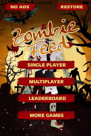Zombie Feed Mania -  Shootout Evil Dead Shooter Match - A Fun Match 3 Kids Game for boys and girls - Free Version screenshot 2