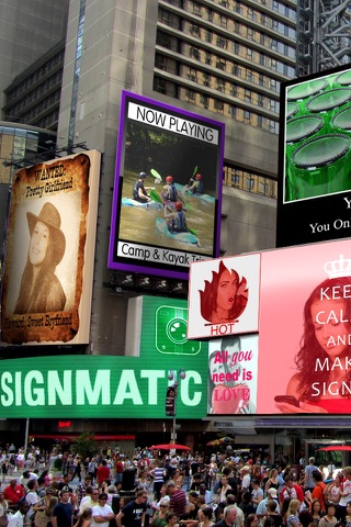 Signmatic: make Your photos Signs! Cool free Fonts, filters, fx, borders, and Famous frames!! screenshot 2