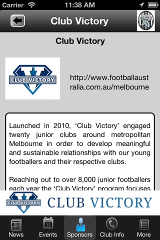 Brunswick Zebras Football Club screenshot 4