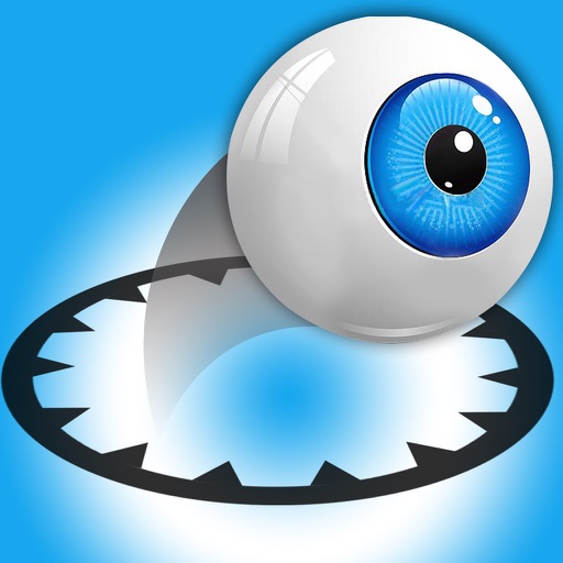 Eye Ball Escape- Dodging Spike Hurdle colorful puzzler iOS App