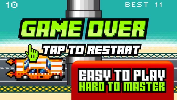 Hoppy Car Racing Free Classic Pixel Arcade Games screenshot-3