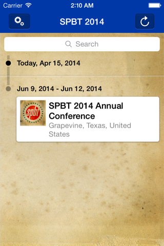 SPBT 2014 Annual Conference screenshot 2