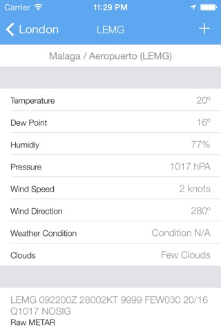 MyMetar screenshot 3