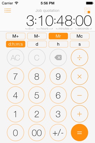 time:calc screenshot 3