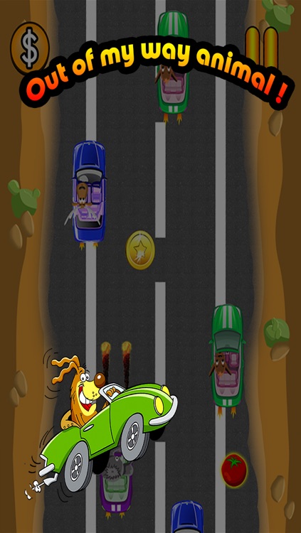 Animal mini fun car racing Games : Cut Off Free Lane To Win The Race