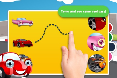 Kids Puzzle Teach me Cars Cartoon: Learn how the cars drive, the planes fly and the trains ride screenshot 4