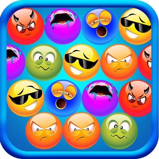 A Emoticons Connect Match Free Puzzle Game-s For 4 iPhone 3D iOS App